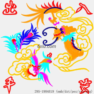 svg矢量绣花图下载
