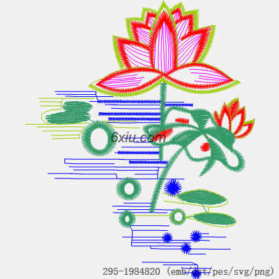 svg矢量绣花图下载