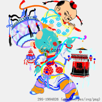 svg矢量绣花图下载