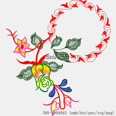 svg矢量绣花图下载