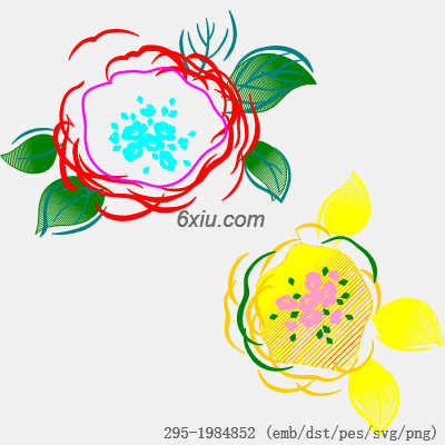 svg矢量绣花图下载