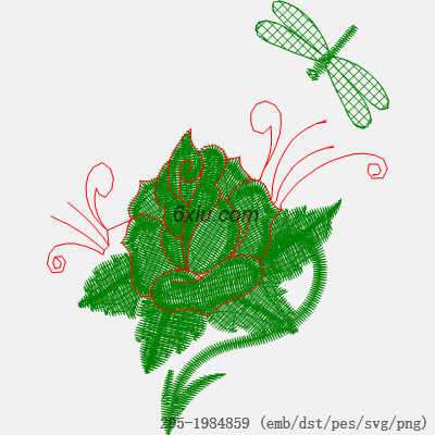 svg矢量绣花图下载