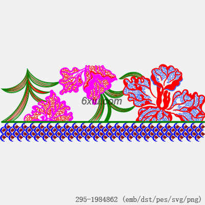 svg矢量绣花图下载