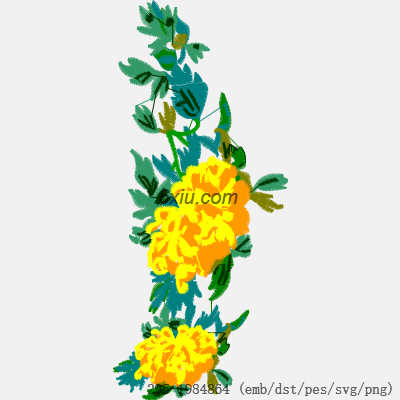 svg矢量绣花图下载