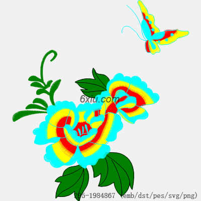 svg矢量绣花图下载