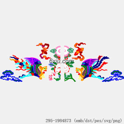 svg矢量绣花图下载