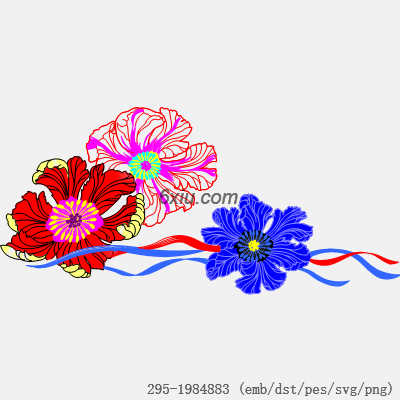 svg矢量绣花图下载