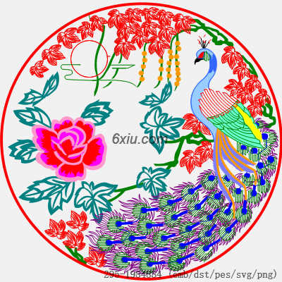 svg矢量绣花图下载