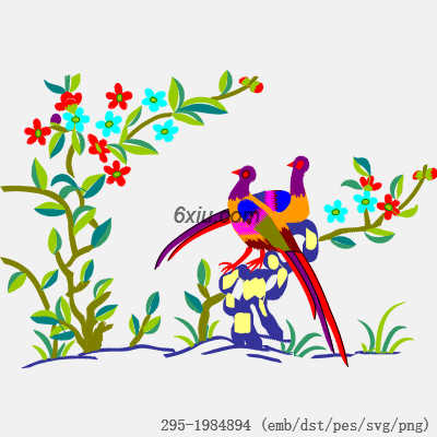 svg矢量绣花图下载
