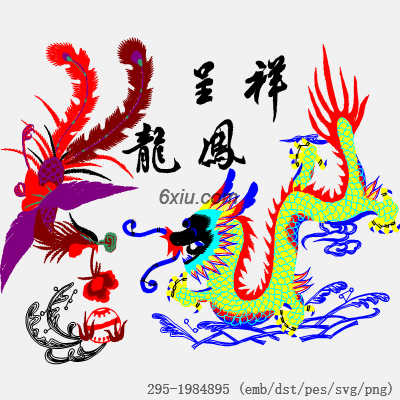 svg矢量绣花图下载