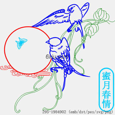 svg矢量绣花图下载