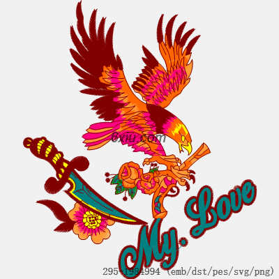 svg矢量绣花图下载