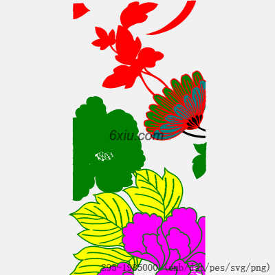 svg矢量绣花图下载