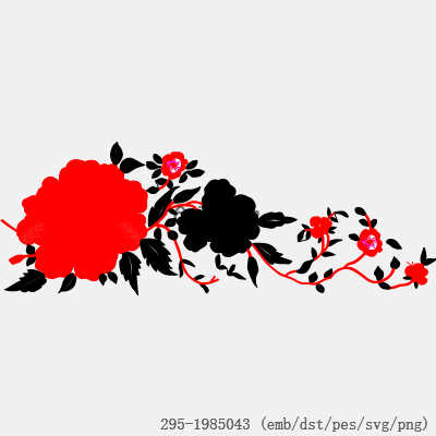svg矢量绣花图下载
