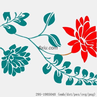 svg矢量绣花图下载