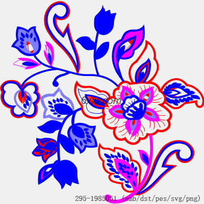 svg矢量绣花图下载