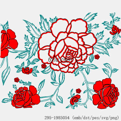 svg矢量绣花图下载