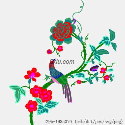 svg矢量绣花图下载