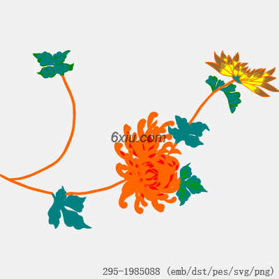 svg矢量绣花图下载