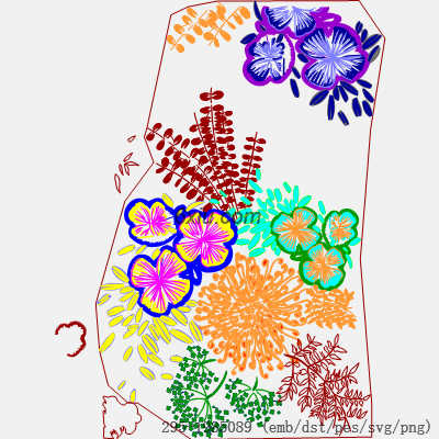 svg矢量绣花图下载