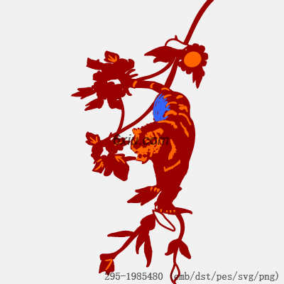 svg矢量绣花图下载