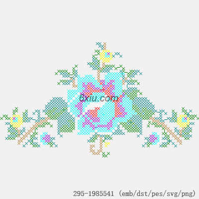 svg矢量绣花图下载
