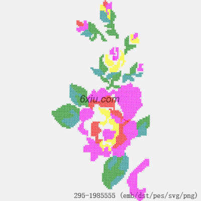 svg矢量绣花图下载