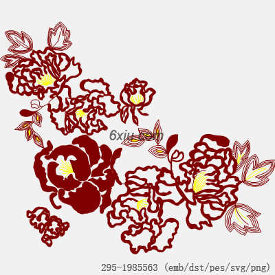 svg矢量绣花图下载