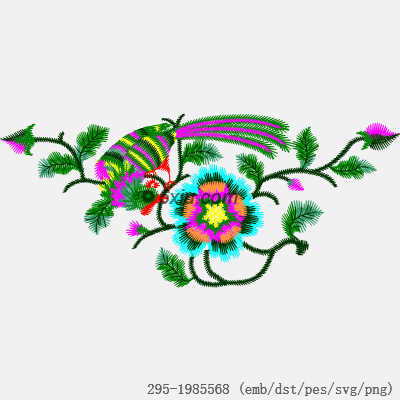 svg矢量绣花图下载