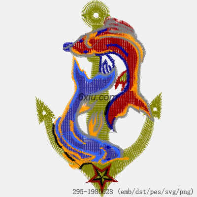 svg矢量绣花图下载