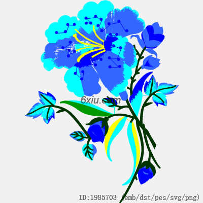 svg矢量绣花图下载