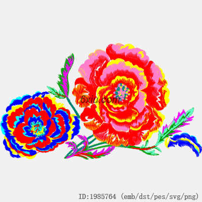 svg矢量绣花图下载