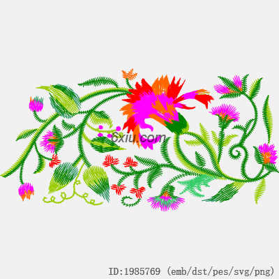 svg矢量绣花图下载
