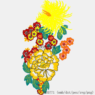svg矢量绣花图下载
