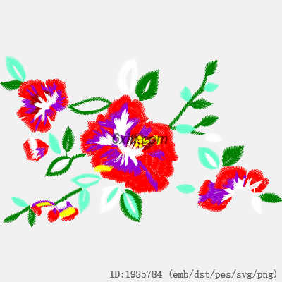svg矢量绣花图下载