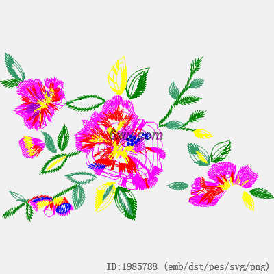 svg矢量绣花图下载