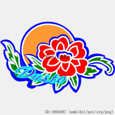 svg矢量绣花图下载