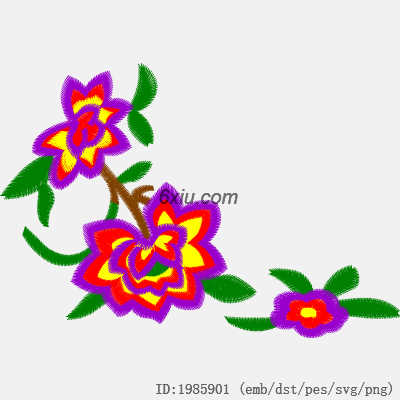 svg矢量绣花图下载
