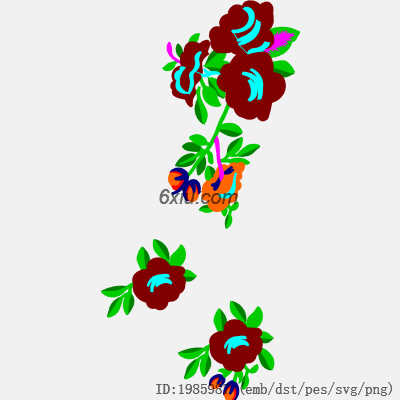 svg矢量绣花图下载