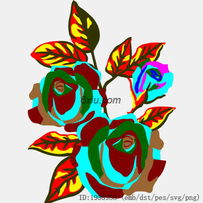 svg矢量绣花图下载
