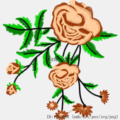 svg矢量绣花图下载