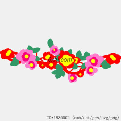svg矢量绣花图下载