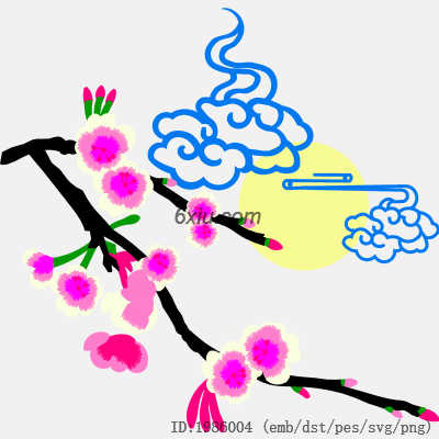 svg矢量绣花图下载