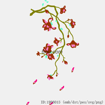 svg矢量绣花图下载