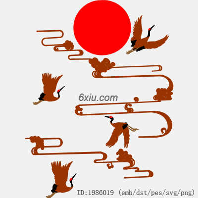 svg矢量绣花图下载