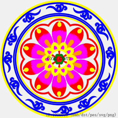 svg矢量绣花图下载