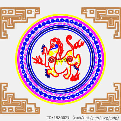 svg矢量绣花图下载