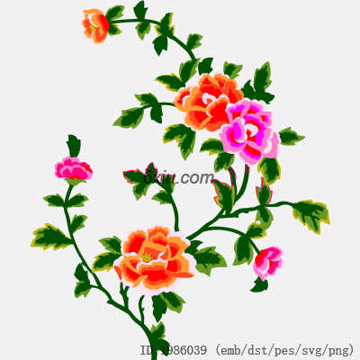svg矢量绣花图下载