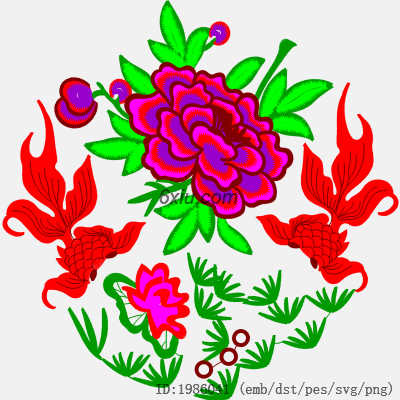 svg矢量绣花图下载