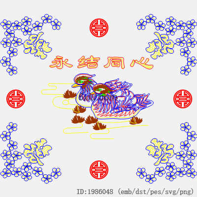 svg矢量绣花图下载